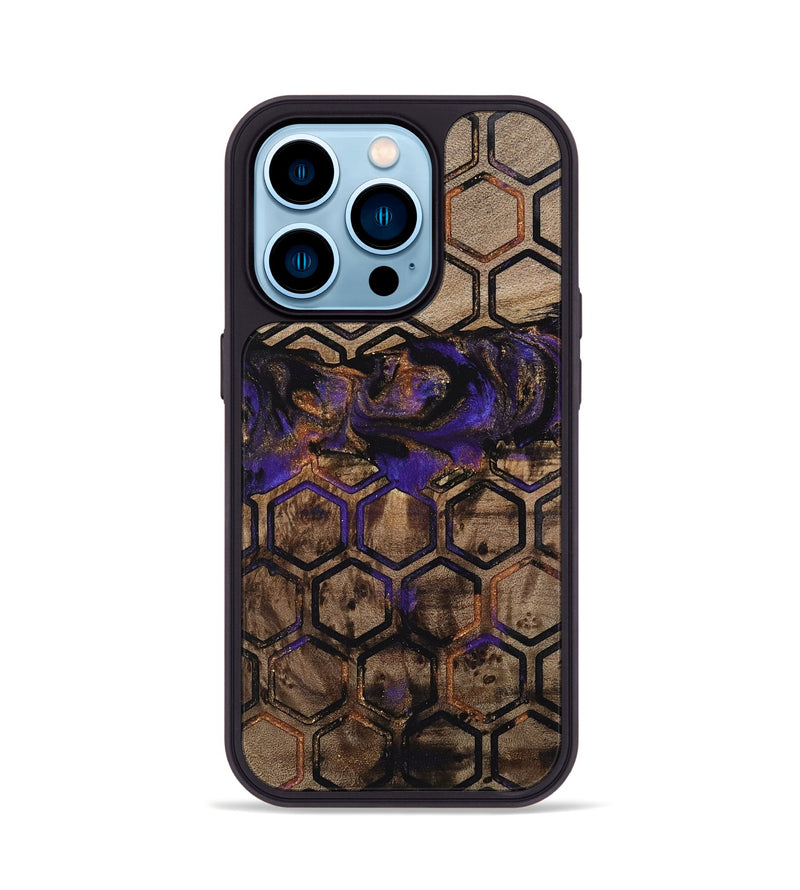 iPhone 14 Pro Wood Phone Case - Beana (Pattern, 742293)