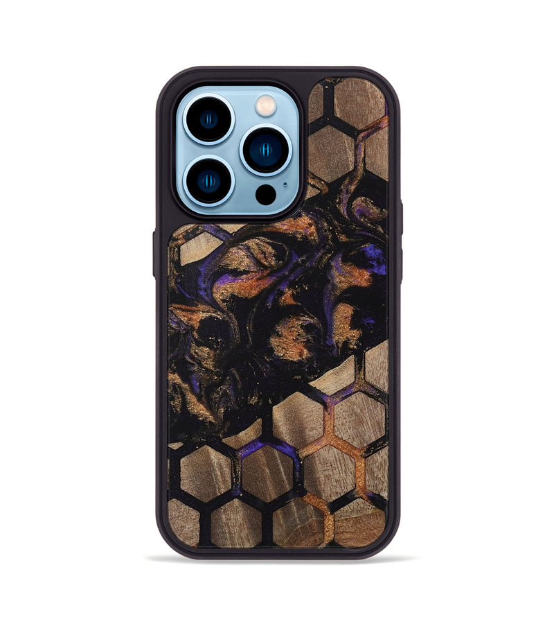 iPhone 14 Pro Wood Phone Case - Ineke (Pattern, 742298)