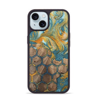 iPhone 15 Wood Phone Case - Adeniyi (Pattern, 742301)