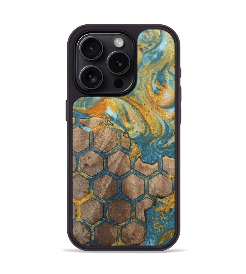 iPhone 15 Pro Wood Phone Case - Adeniyi (Pattern, 742301)