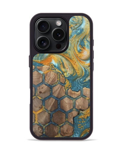 iPhone 16 Pro Wood Phone Case - Adeniyi (Pattern, 742301)