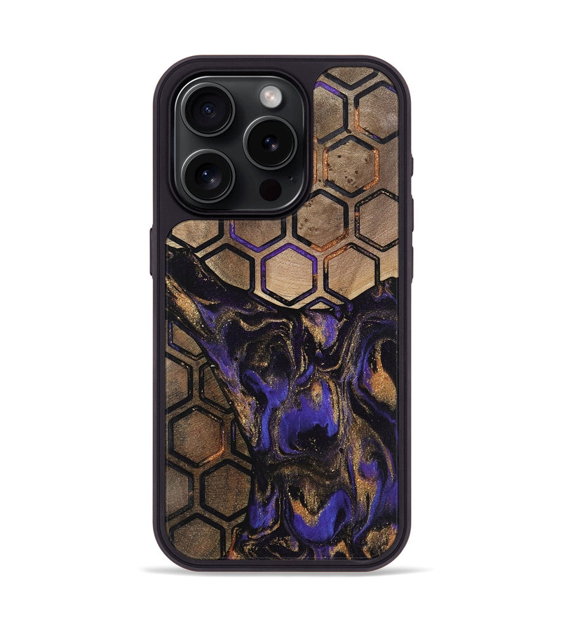 iPhone 15 Pro Wood Phone Case - Savilla (Pattern, 742303)