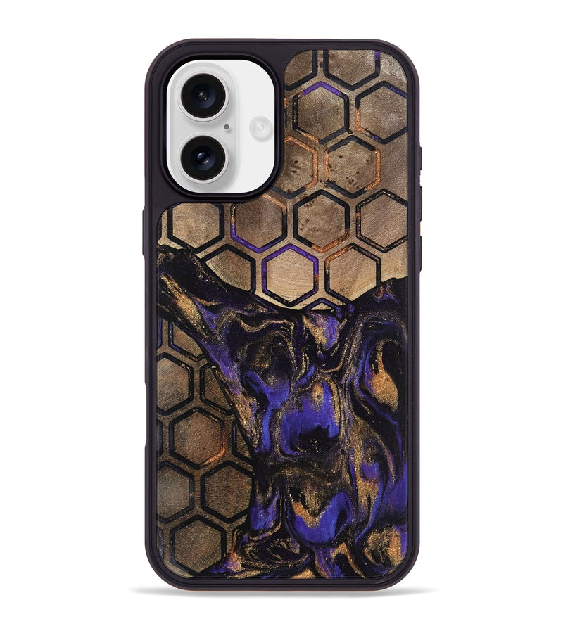 iPhone 16 Plus Wood Phone Case - Savilla (Pattern, 742303)