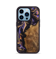 iPhone 14 Pro Wood Phone Case - Orly (Purple, 742313)