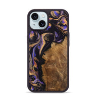 iPhone 15 Wood Phone Case - Orly (Purple, 742313)