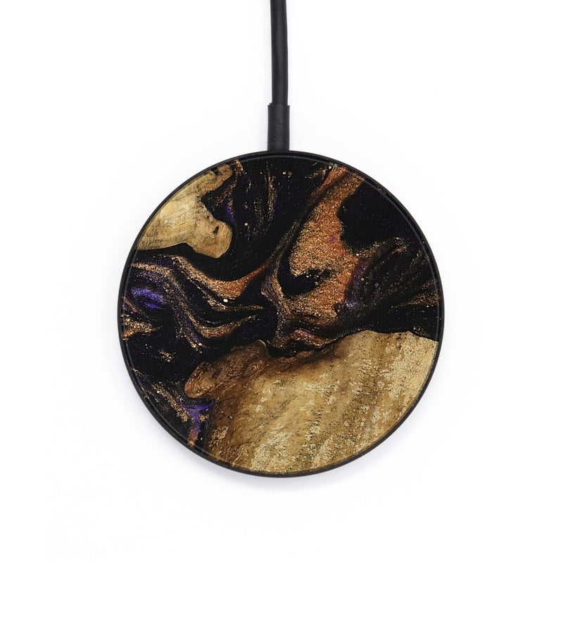 Circle Wood Wireless Charger - Dominga (Purple, 742314)