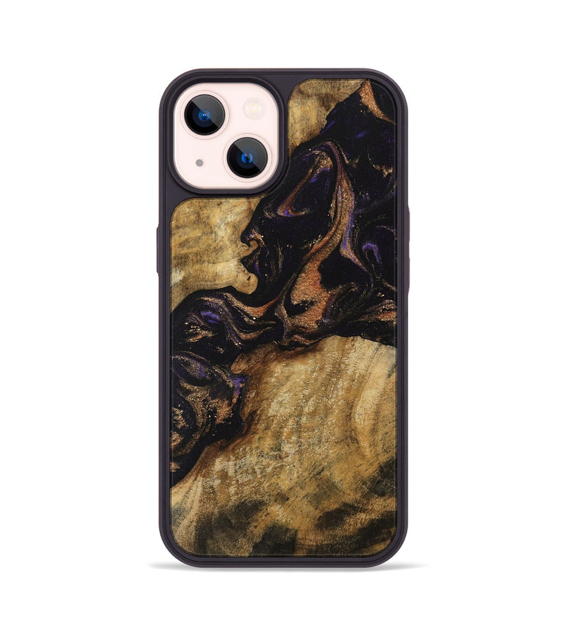 iPhone 14 Wood Phone Case - Dominga (Purple, 742314)