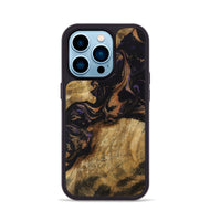 iPhone 14 Pro Wood Phone Case - Dominga (Purple, 742314)