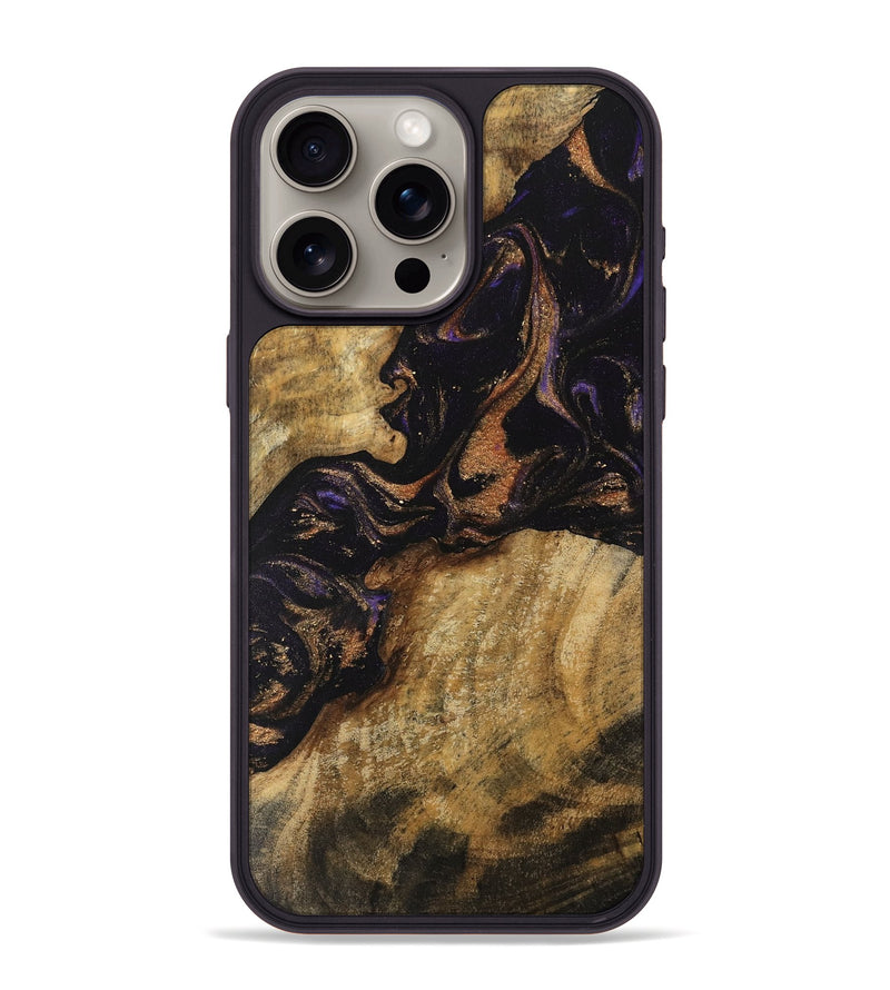 iPhone 15 Pro Max Wood Phone Case - Dominga (Purple, 742314)