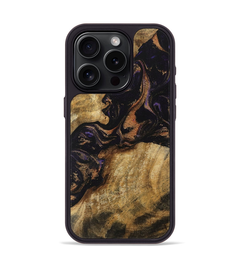 iPhone 15 Pro Wood Phone Case - Dominga (Purple, 742314)