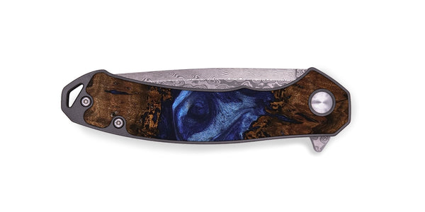 EDC Wood Pocket Knife - Donte (Blue, 742324)