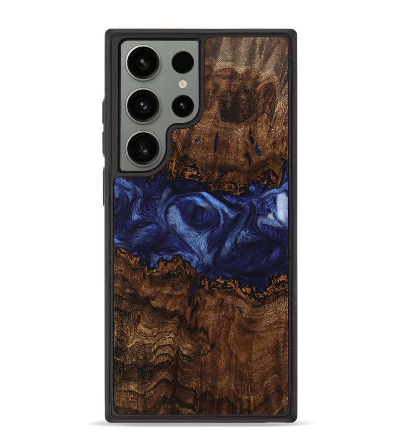 Galaxy S23 Ultra Wood Phone Case - Donte (Blue, 742324)