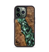 iPhone 13 Pro Wood Phone Case - Harden (Green, 742325)