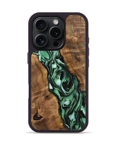 iPhone 16 Pro Wood Phone Case - Harden (Green, 742325)