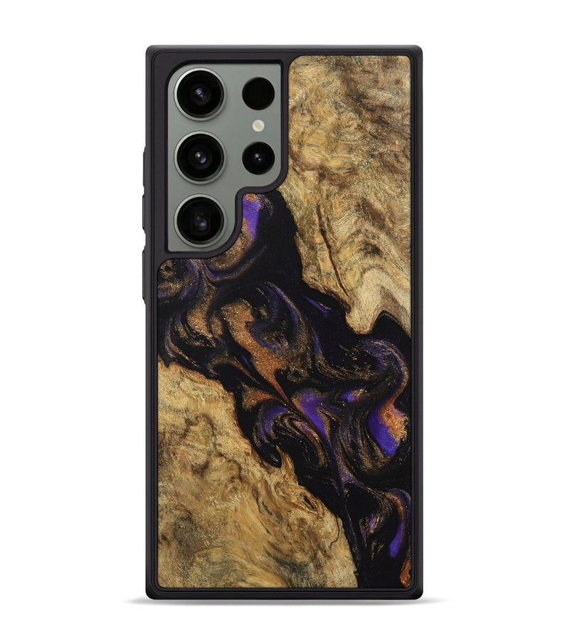 Galaxy S24 Ultra Wood Phone Case - Rosalee (Purple, 742326)