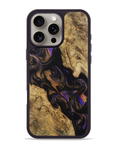 iPhone 16 Pro Max Wood Phone Case - Rosalee (Purple, 742326)