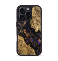 iPhone 16 Pro Wood Phone Case - Rosalee (Purple, 742326)