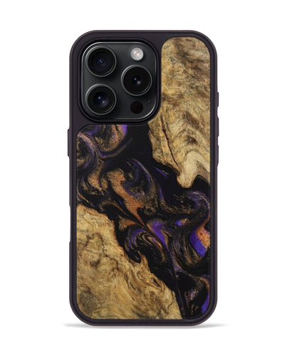 iPhone 16 Pro Wood Phone Case - Rosalee (Purple, 742326)