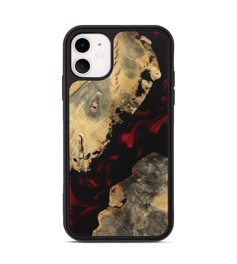 iPhone 11 Wood Phone Case - Karren (Red, 742330)