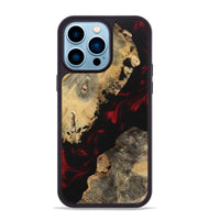 iPhone 14 Pro Max Wood Phone Case - Karren (Red, 742330)