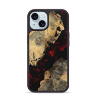 iPhone 15 Wood Phone Case - Karren (Red, 742330)