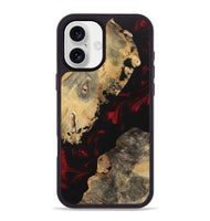 iPhone 16 Plus Wood Phone Case - Karren (Red, 742330)