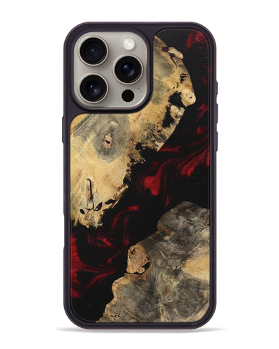 iPhone 16 Pro Max Wood Phone Case - Karren (Red, 742330)