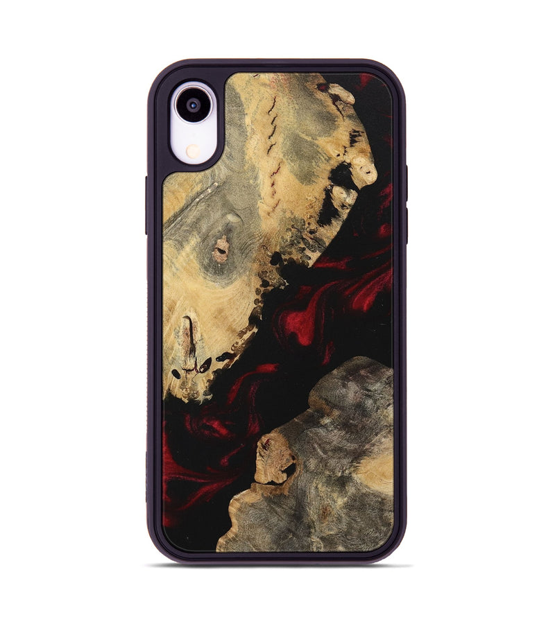 iPhone Xr Wood Phone Case - Karren (Red, 742330)