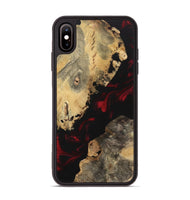 iPhone Xs Max Wood Phone Case - Karren (Red, 742330)