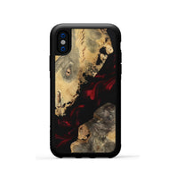 iPhone Xs Wood Phone Case - Karren (Red, 742330)