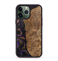 iPhone 13 Pro Max Wood Phone Case - Etas (Purple, 742340)