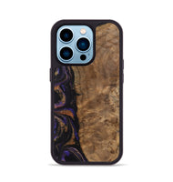 iPhone 14 Pro Wood Phone Case - Etas (Purple, 742340)