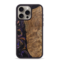 iPhone 15 Pro Max Wood Phone Case - Etas (Purple, 742340)