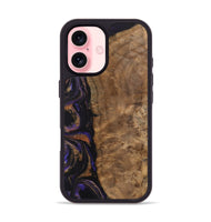 iPhone 16 Wood Phone Case - Etas (Purple, 742340)