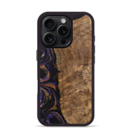 iPhone 16 Pro Wood Phone Case - Etas (Purple, 742340)