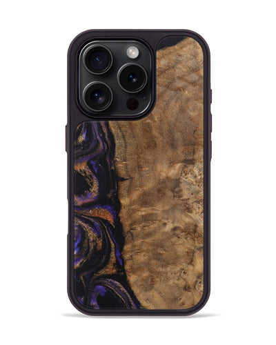 iPhone 16 Pro Wood Phone Case - Etas (Purple, 742340)