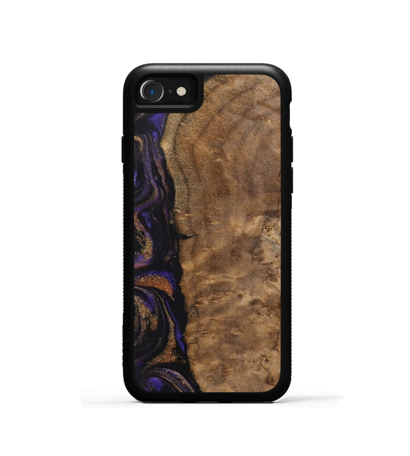 iPhone SE Wood Phone Case - Etas (Purple, 742340)