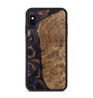 iPhone Xs Max Wood Phone Case - Etas (Purple, 742340)