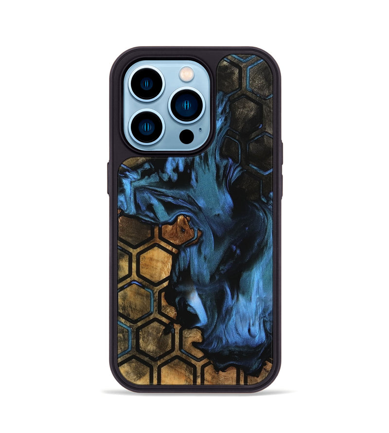 iPhone 14 Pro Wood Phone Case - Bijan (Pattern, 742373)