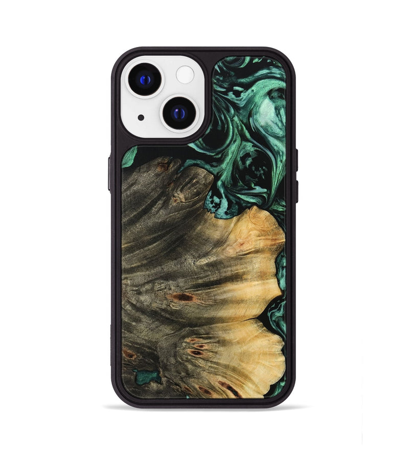 iPhone 13 Wood Phone Case - Tyrell (Green, 742388)