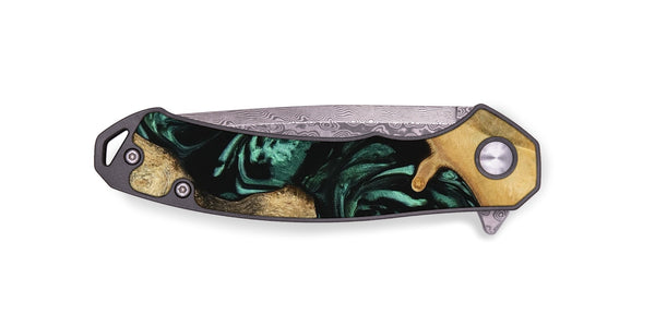 EDC Wood Pocket Knife - Maleah (Green, 742405)