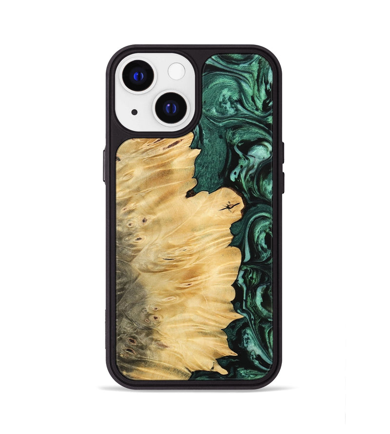 iPhone 13 Wood Phone Case - Sika (Green, 742417)