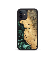 iPhone 12 mini Wood Phone Case - Jemmy (Green, 742418)