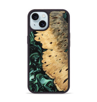 iPhone 15 Wood Phone Case - Jemmy (Green, 742418)