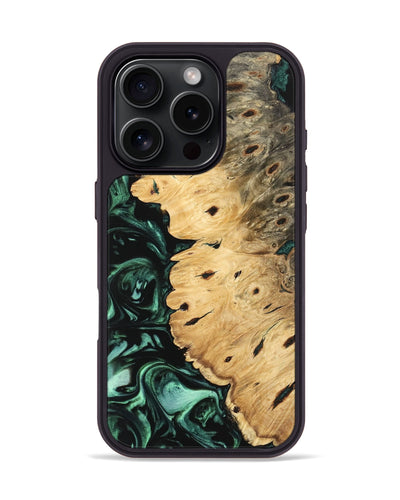 iPhone 16 Pro Wood Phone Case - Jemmy (Green, 742418)