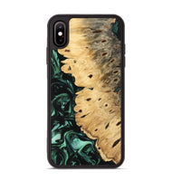 iPhone Xs Max Wood Phone Case - Jemmy (Green, 742418)