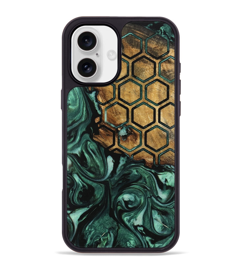 iPhone 16 Plus Wood Phone Case - Alverta (Pattern, 742425)