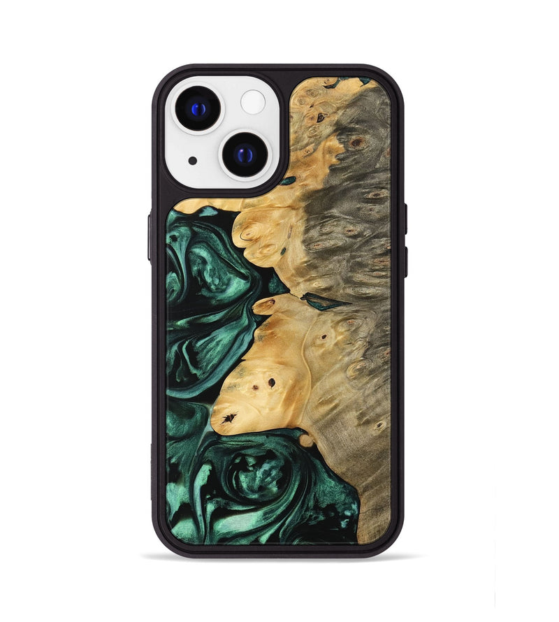 iPhone 13 Wood Phone Case - Ingunna (Green, 742426)