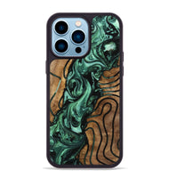 iPhone 14 Pro Max Wood Phone Case - Harriet (Green, 742430)