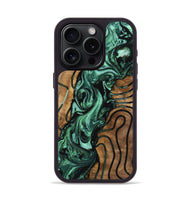 iPhone 15 Pro Wood Phone Case - Harriet (Green, 742430)